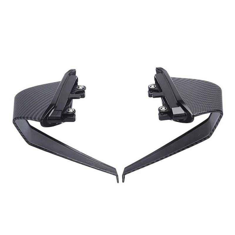 Motorcycle Wing Winglets Motorrad Spoiler Flügel Seite Winglet Für Monster 937 SP Plus Für MONSTER 950 2021 2022 2023(Carbon fiber black) von DNZOGW