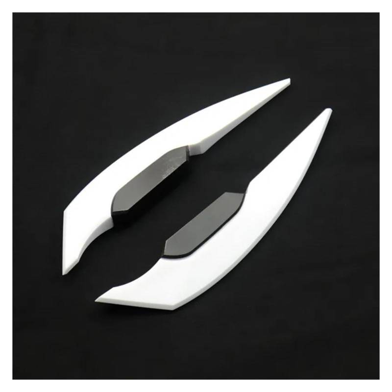 Motorcycle Wing Winglets Motorrad Winglet Spoiler Flügel Seitenspoiler Motorrad Dekoration Zubehör(White) von DNZOGW