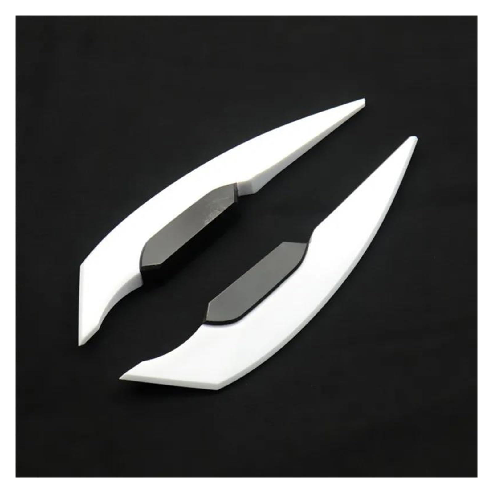 Motorcycle Wing Winglets Motorrad Winglet Spoiler Flügel Seitenspoiler Motorrad Dekoration Zubehör(White) von DNZOGW
