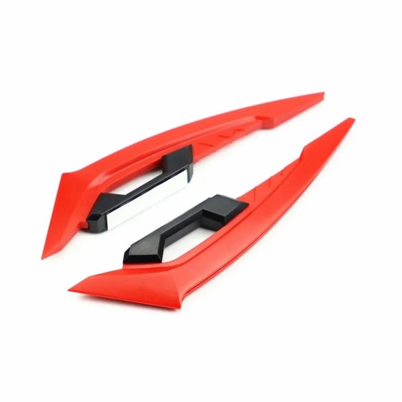 Motorcycle Wing Winglets Motorrad Winglets Front Side Spoiler Wing Fester Windflügel(Red) von DNZOGW