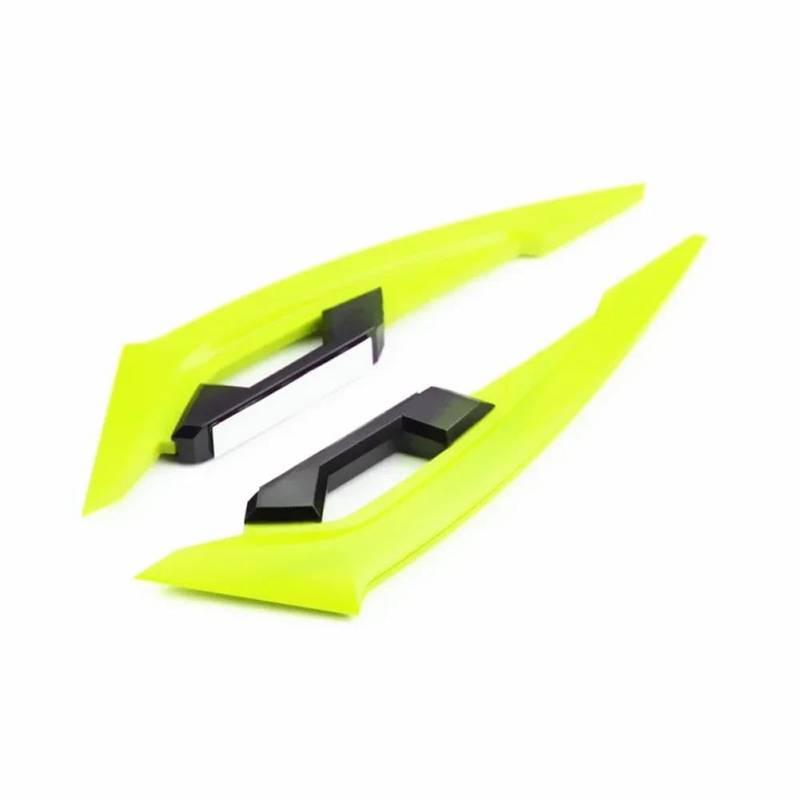 Motorcycle Wing Winglets Motorrad Winglets Front Side Spoiler Wing Fester Windflügel(Yellow) von DNZOGW