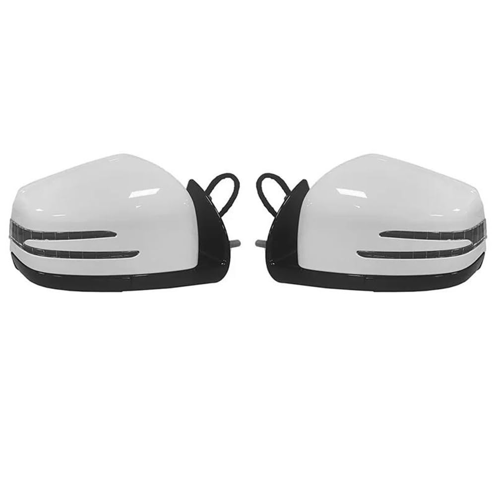 Rückspiegelbaugruppe Für W164 Für X164 ML GL Cl 2005-2011 Auto Power Rückspiegel Seite Tür Spiegel Montage 1668100164 1668100264(White 1 Pair) von DNZOGW