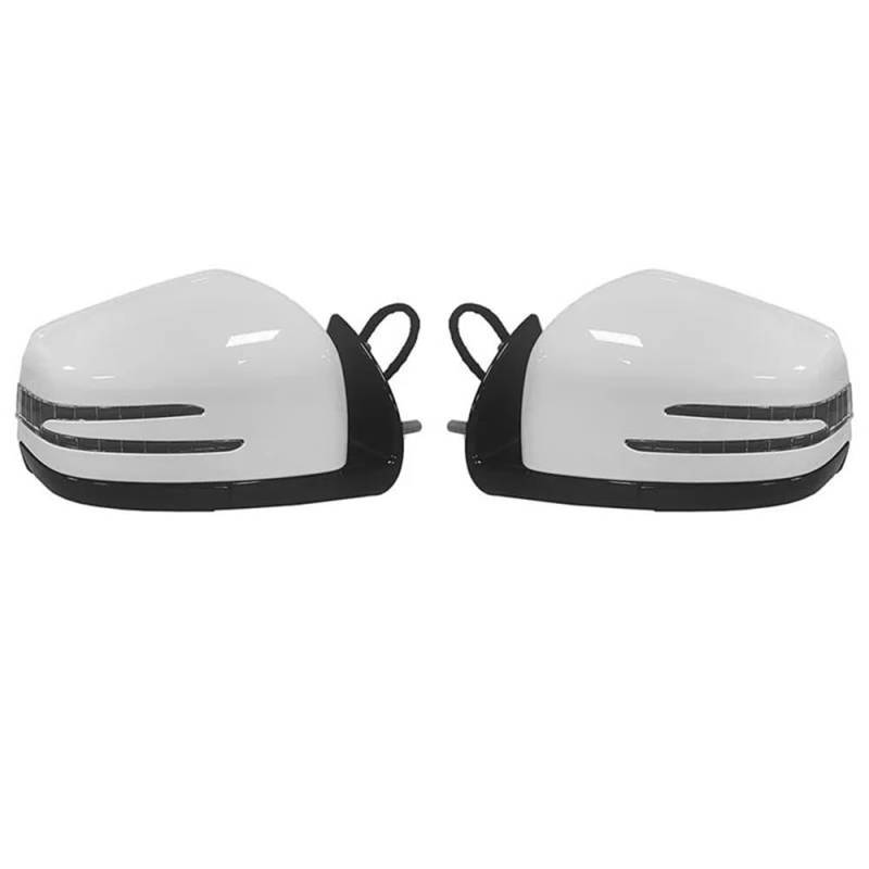Rückspiegelbaugruppe Für W164 Für X164 ML GL Cl 2005-2011 Auto Power Rückspiegel Seite Tür Spiegel Montage 1668100164 1668100264(White 1 Pair) von DNZOGW