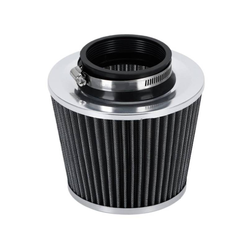 Universal 3 "76mm Luftfilter & Kaltluftansaugrohr Turbo-Ansaugrohr-Kit Mit Luftfilterkegel JR-AIT28+IMK14 Ansaugschlauch(Silver) von DNZOGW