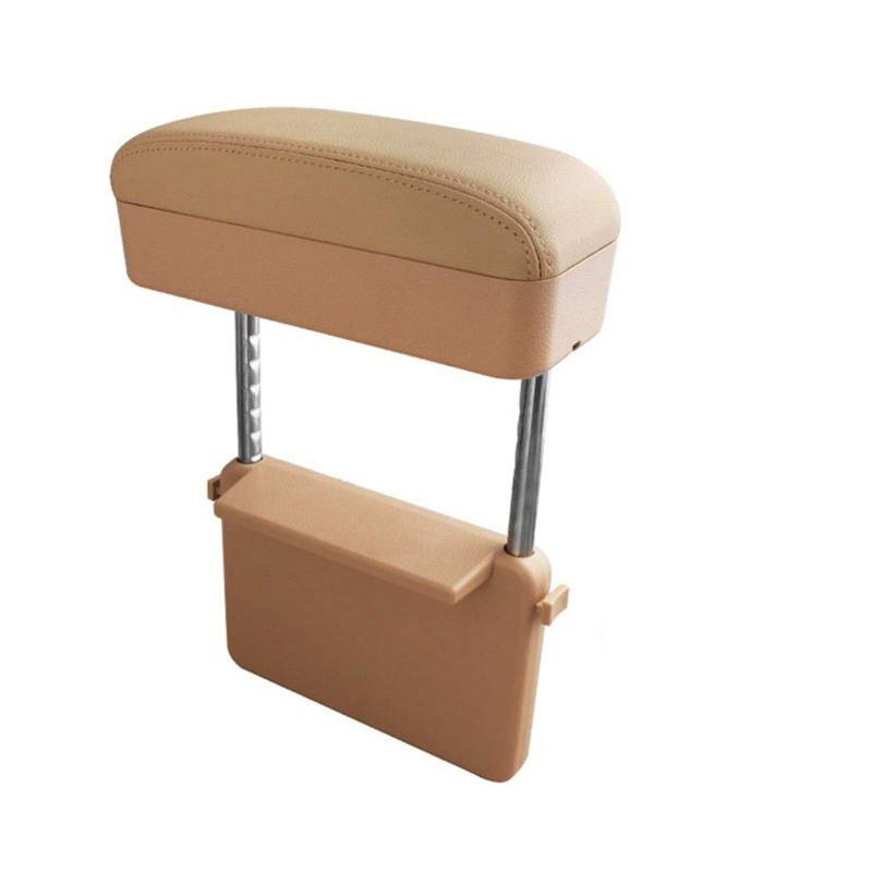 Armlehne Auto,Mittelarmlehne Armlehnenbox fürs Auto, Ellenbogenstütze, universeller Organizer Passend für Autositzlücken, Armlehnenbox, passend Passend für Autozubehör, Armlehnenkissen(Beige Type 1) von DOBRVVGT