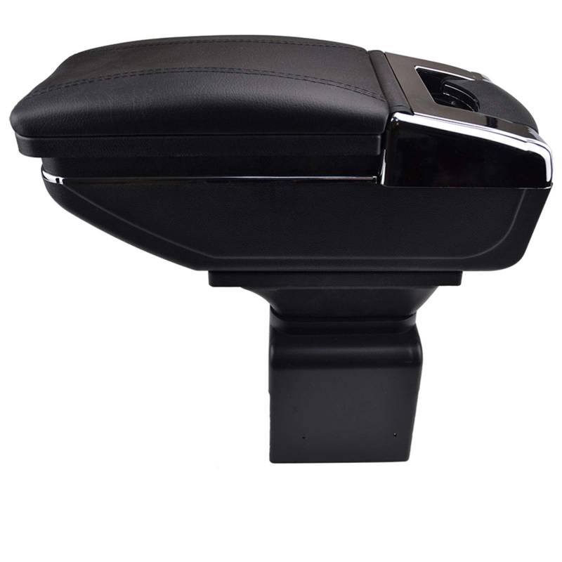 Armlehne Auto,Mittelarmlehne Aufbewahrungsbox Armlehne Passend Passend für Peugeot 307 Armlehne Center Center Console Drehbar(Black thread) von DOBRVVGT