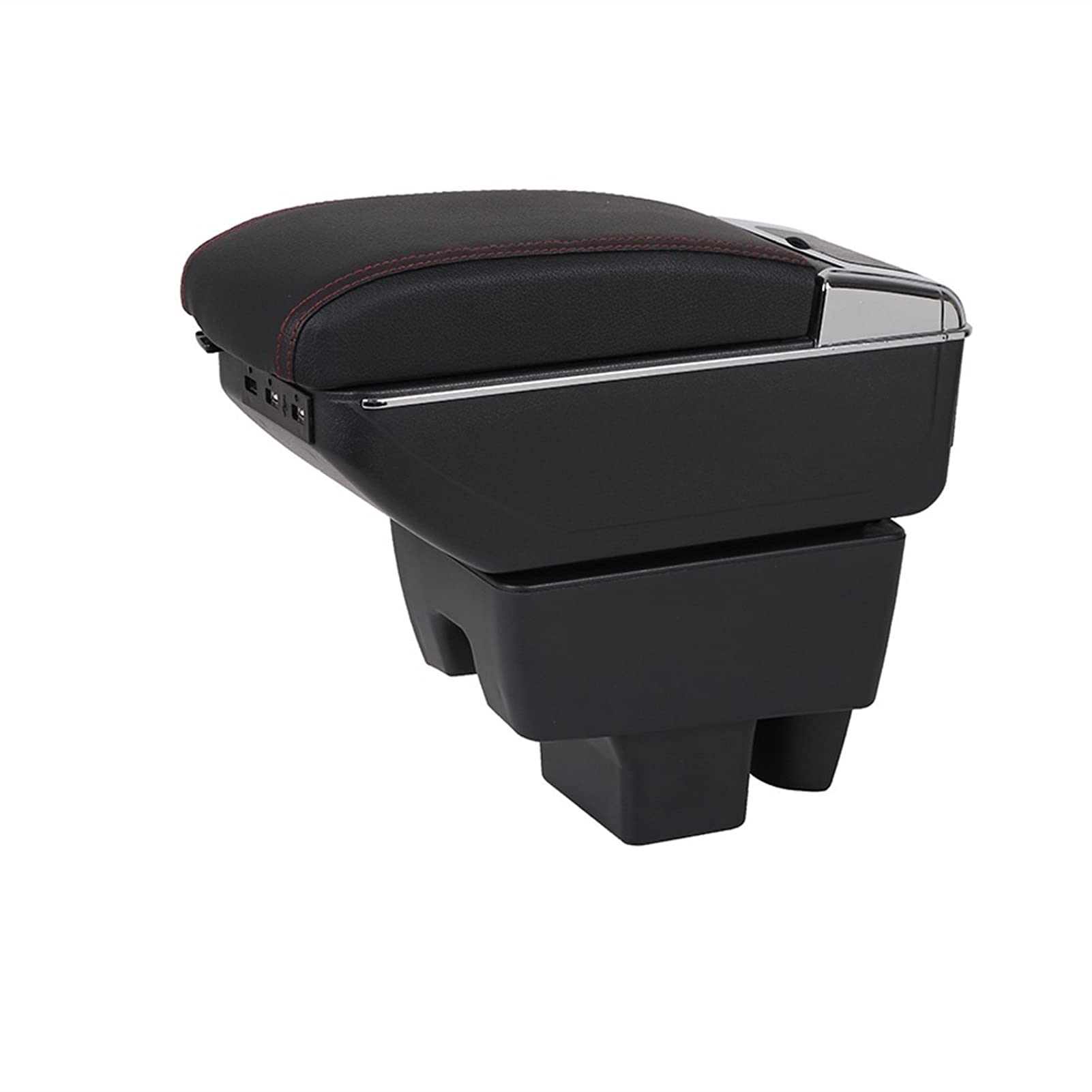 Armlehne Auto,Mittelarmlehne Car Center Center Console Storage Central Box Passend for Skoda Rapid Armlehne Armlehnenarmstütze drehbare Auto Armlehnen mit USB(Gray) von DOBRVVGT