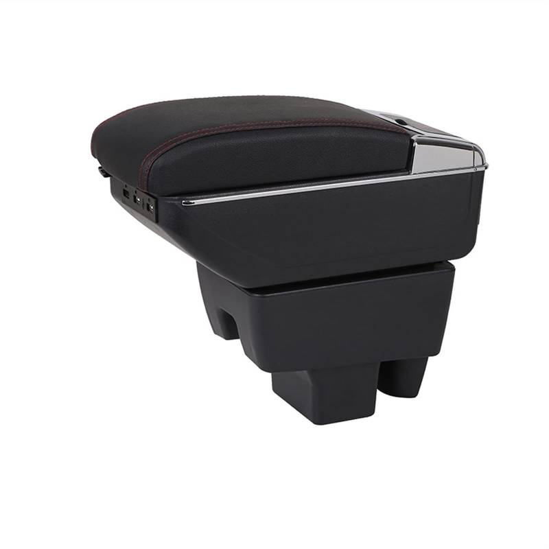 Armlehne Auto,Mittelarmlehne Car Center Center Console Storage Central Box Passend for Skoda Rapid Armlehne Armlehnenarmstütze drehbare Auto Armlehnen mit USB(Gray) von DOBRVVGT