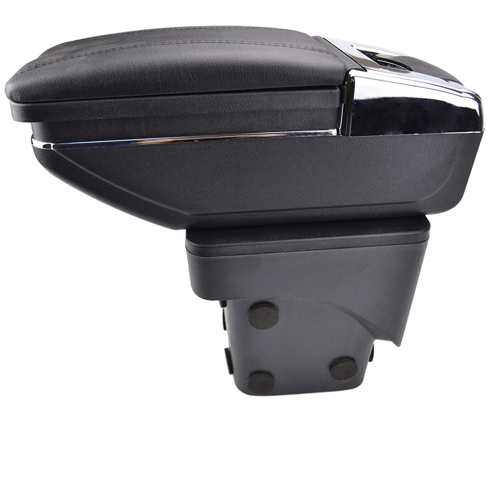 Armlehne Auto,Mittelarmlehne Center Center Console Storage Box Fit Verwenden Passend für Ford Focus 2 Mk2 2005-2011 Armlehne Arm Rest Drehbare(Black thread) von DOBRVVGT