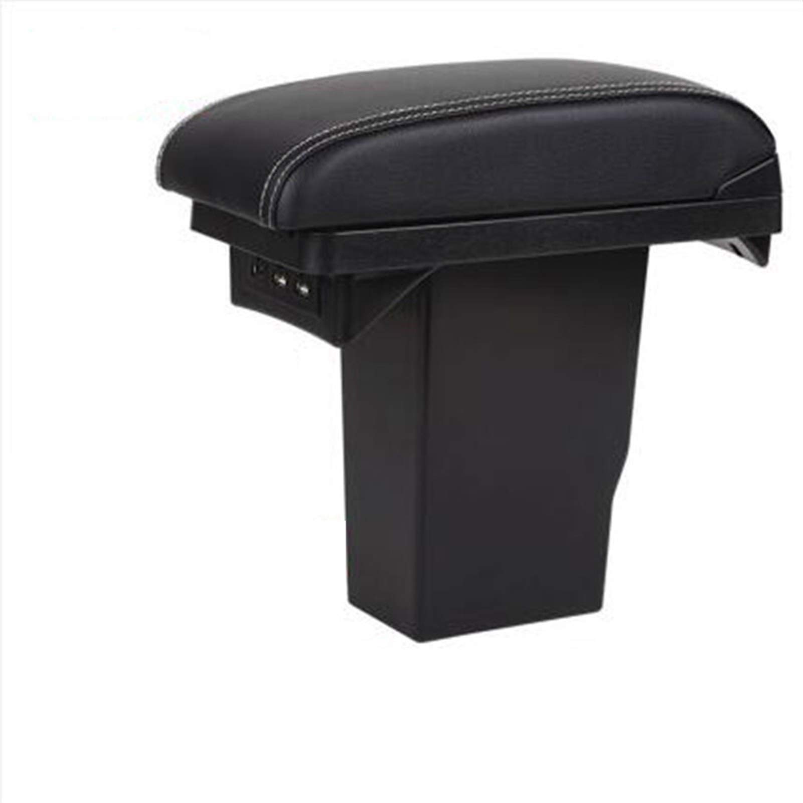 Armlehne Auto,Mittelarmlehne Für Peugeot 2008 Armlehne Box + 3USB Black Leder Center Neu Aufbewahrungsbox Modifikation 2012 2013 2014 2015 2016 2017 2018 2019(White line with usb) von DOBRVVGT
