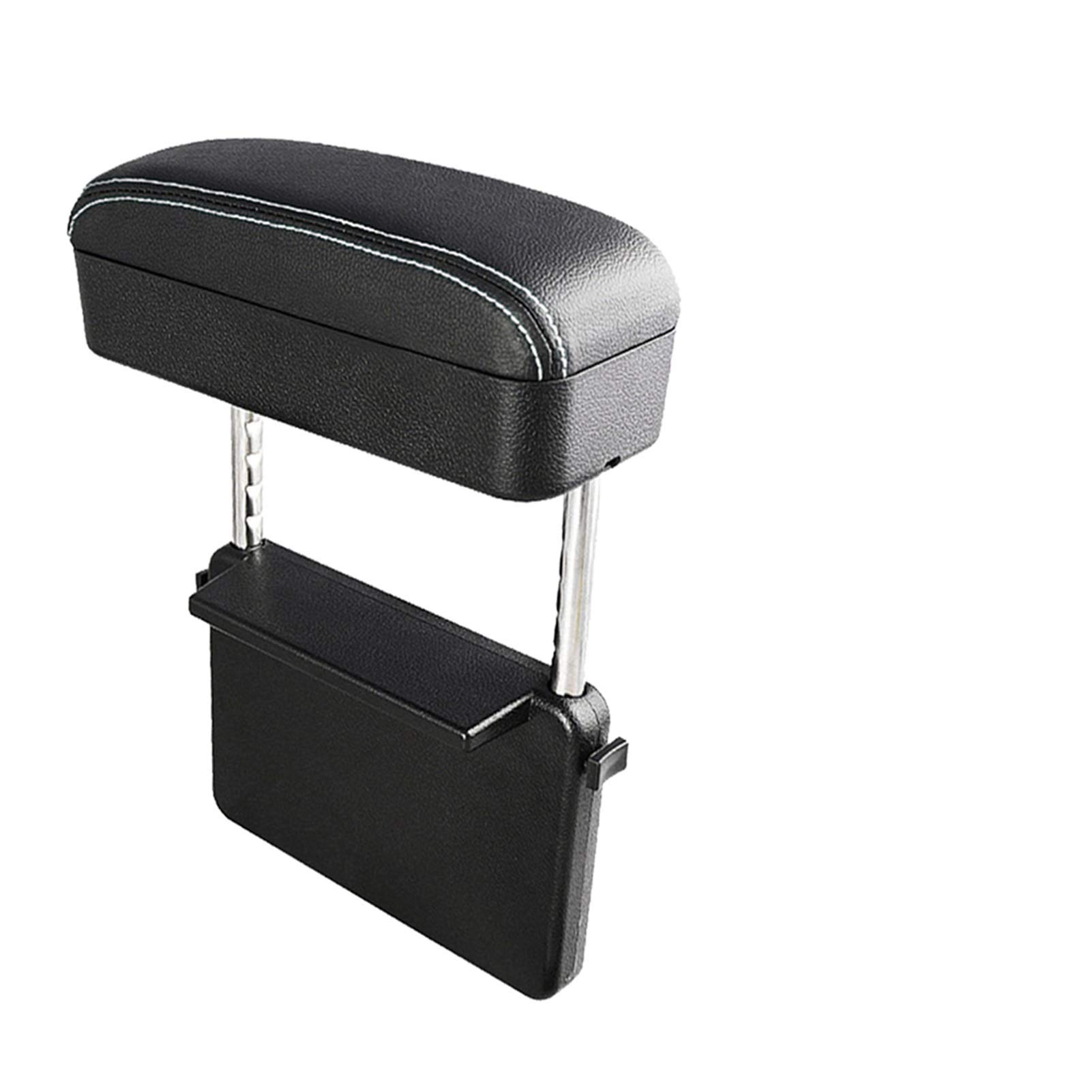 Armlehne Auto,Mittelarmlehne Universal Auto Armlehne einstellbare Schachtel des Handy-Innenraums Zentral-Ellenbogen-Unterstützung Armlehnen-Auto-Styling(White Type 1) von DOBRVVGT