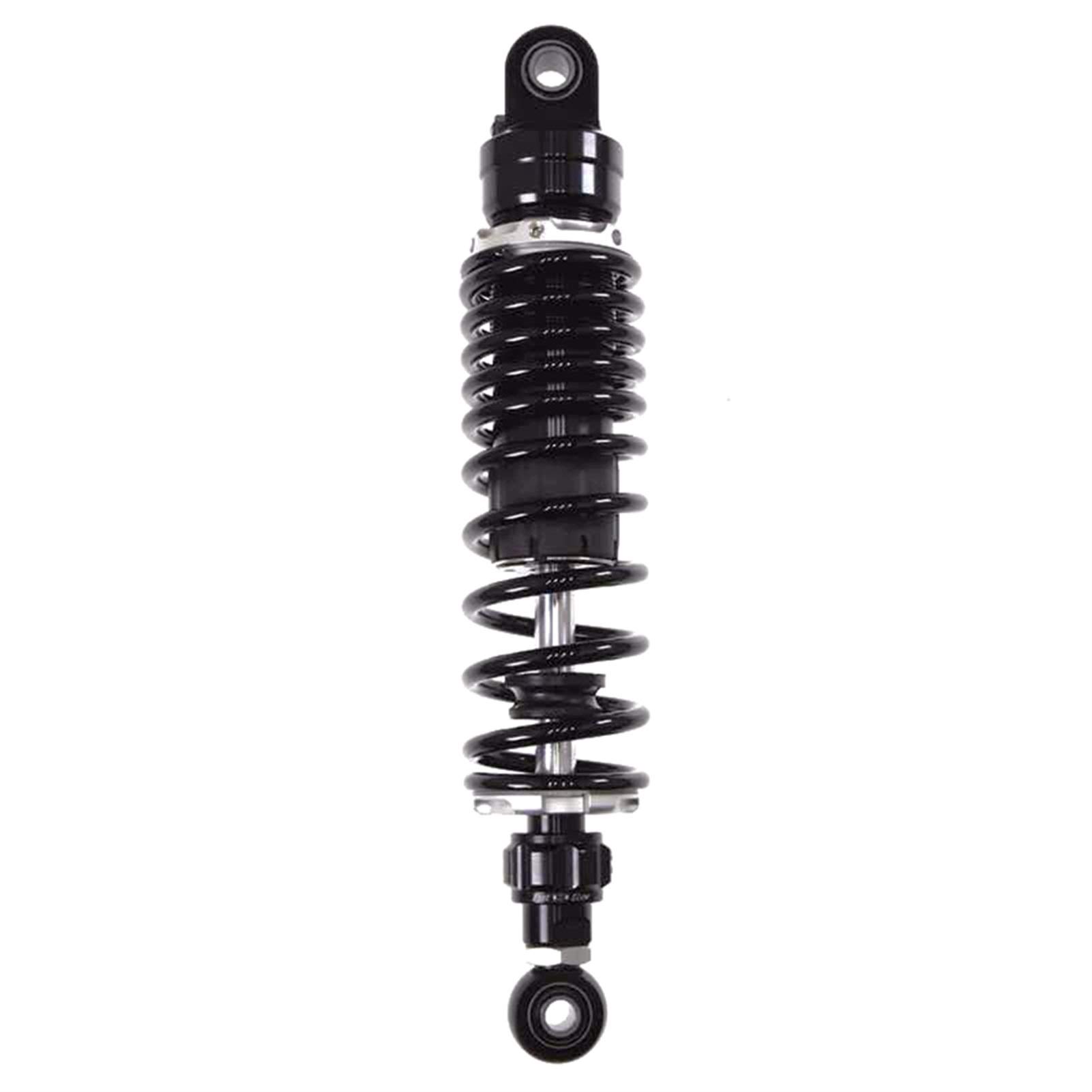 Motorrad Hinterer Stoßdämpfer,Stoßdämpfer 1 Stück schwarz 270mm-360mm Motorrad hintere Luft einstellbare Stoßdämpfer hintere Suspension(330mm Black Round) von DOBRVVGT