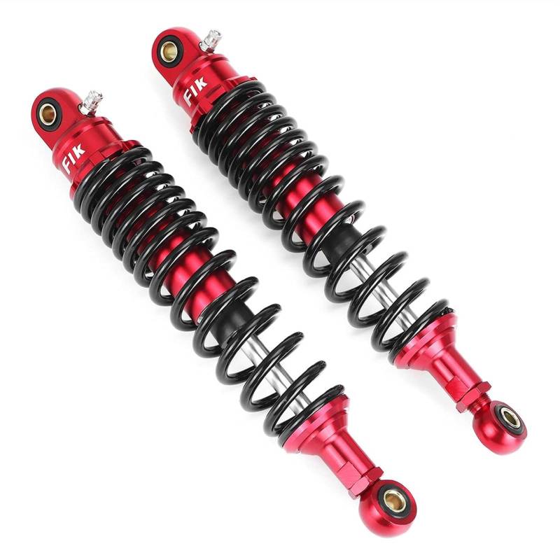 Motorrad Hinterer Stoßdämpfer,Stoßdämpfer 330mm Universal Motorrad Luftstoßdämpfer Hinterradaufhängung(Red) von DOBRVVGT