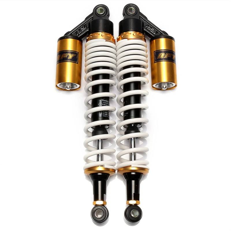 Motorrad Hinterer Stoßdämpfer,Stoßdämpfer Feder 8mm 400mm 15 3/4 "Motorrad hinterer Luftstoßdämpfer hinten Hängende Fahrradmotor Roller von DOBRVVGT