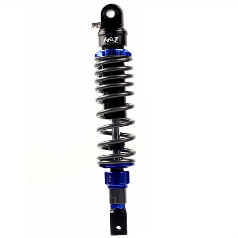Motorrad Hinterer Stoßdämpfer,Stoßdämpfer Motorrad Universal 320mm Air Stoßdämpfer hinstellen Hinterradaufhängung für Roller(Blue 310 Round) von DOBRVVGT