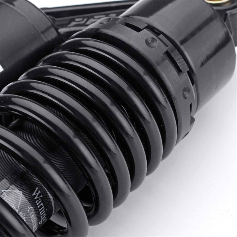 Motorrad Hinterer Stoßdämpfer,Stoßdämpfer Paar Universal 280/320 / 340360 / 380mm Motorrad Air Stoßdämpfer Hinterradaufhängung Fit für Roller Dirt Pit Street Bike(360mm Gold) von DOBRVVGT