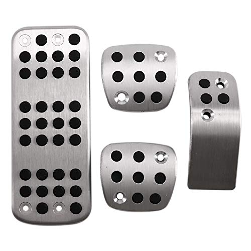 Pedalabdeckung,Auto Pedale,Pedalkappen 1 Satz Silber Accelerator Bremse Kupplung Fußrasten-Pedal-Auflage-Aufkleber Autozubehör Passend fürPeugeot 206 CC 206CC MT/AT Pedalabdeckung,Auto Pedale,Pedalkappen 1 Satz Silber Accelerator Bremse Kupplung Fußrasten-Pedal-Auflage-Aufkleber Autozubehör Passend fürPeugeot 206 CC 206CC MT/AT von DOBRVVGT