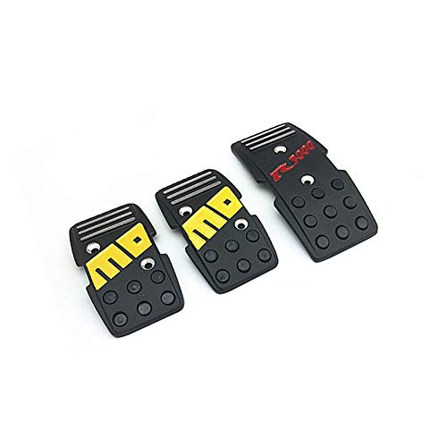 Pedalabdeckung,Auto Pedale,Pedalkappen 3Pcs Schwarz Racing Griffige Metall Handbuch Auto-Bremsen-Kupplungspedal Beschleunigen Pedalabdeckung,Auto Pedale,Pedalkappen 3Pcs Schwarz Racing Griffige Metall Handbuch Auto-Bremsen-Kupplungspedal Beschleunigen von DOBRVVGT