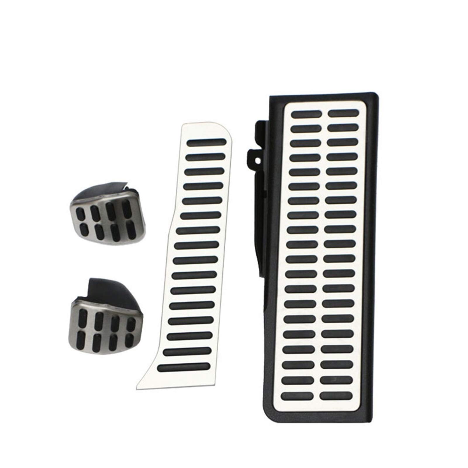 Pedalabdeckung,Auto Pedale,Pedalkappen Auto-Edelstahl-Pedalpolster Fußstütze Passend für A5 Passend für Golf 6 MK5 Scirocco Teile(4Pcs MT With Rest) von DOBRVVGT