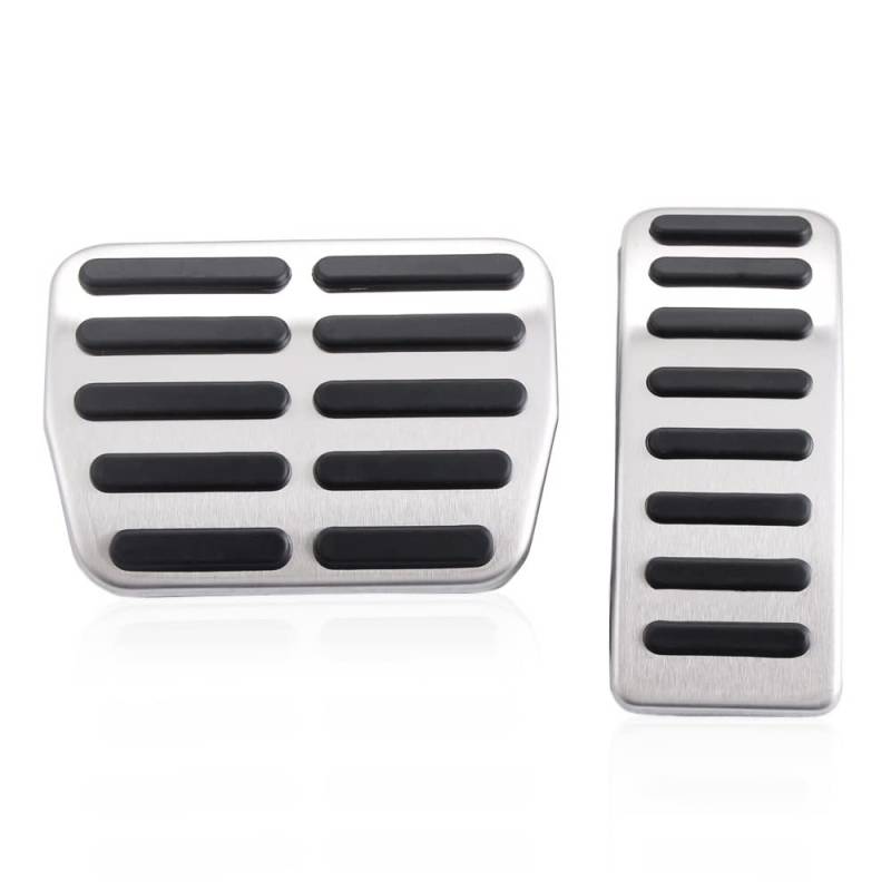 Pedalabdeckung,Auto Pedale,Pedalkappen Auto-Styling, Edelstahl MT. Pedalpolster Geeignet Für Fit Verwendung FüR VW Polo Jetta MK4 Bora Golf MK4 Für Den Sitz Ibiza. 6K 6L 6J 3pcs / Set.(Style 1 AT) von DOBRVVGT