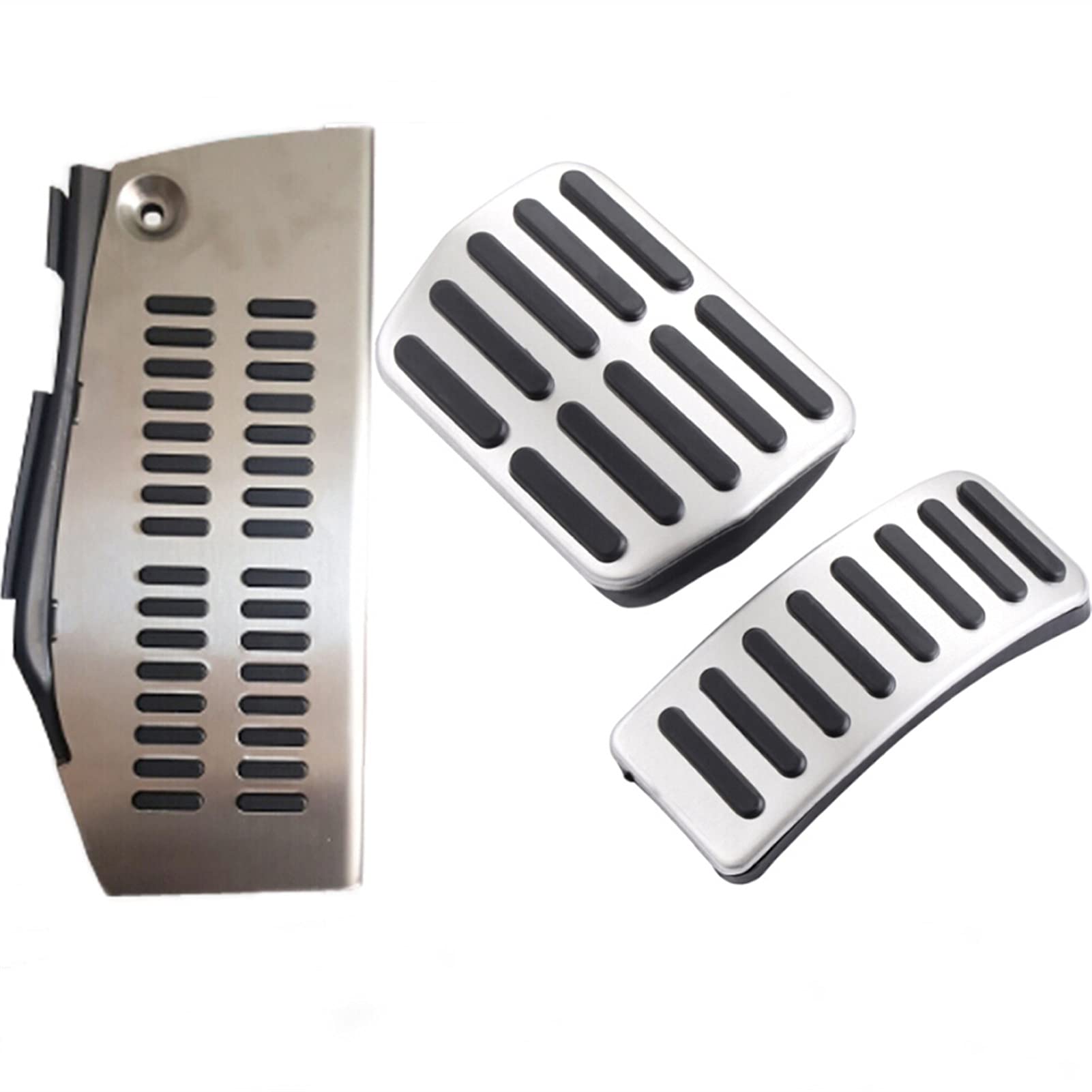 Pedalabdeckung,Auto Pedale,Pedalkappen Auto Styling Zubehör Auto Pedal Fußstütze Passend für Polo Vw. Passend für Golf 4 Bora Beetle RSI GTI R32. Passend für A3-Sitz(For AT 3PCS) von DOBRVVGT