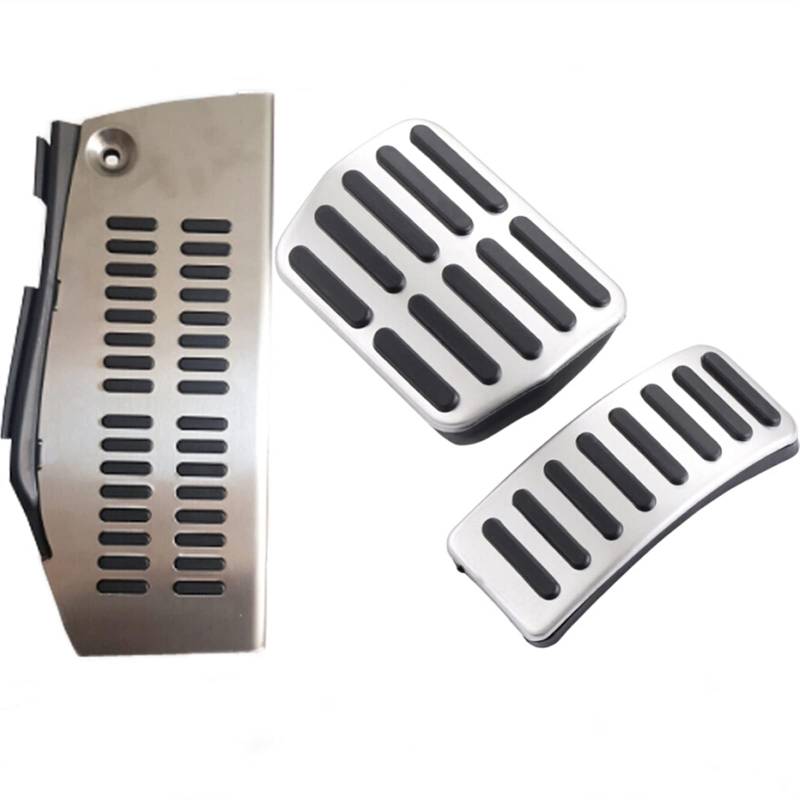 Pedalabdeckung,Auto Pedale,Pedalkappen Auto Styling Zubehör Auto Pedal Fußstütze Passend für Polo Vw. Passend für Golf 4 Bora Beetle RSI GTI R32. Passend für A3-Sitz(For AT 3PCS) von DOBRVVGT