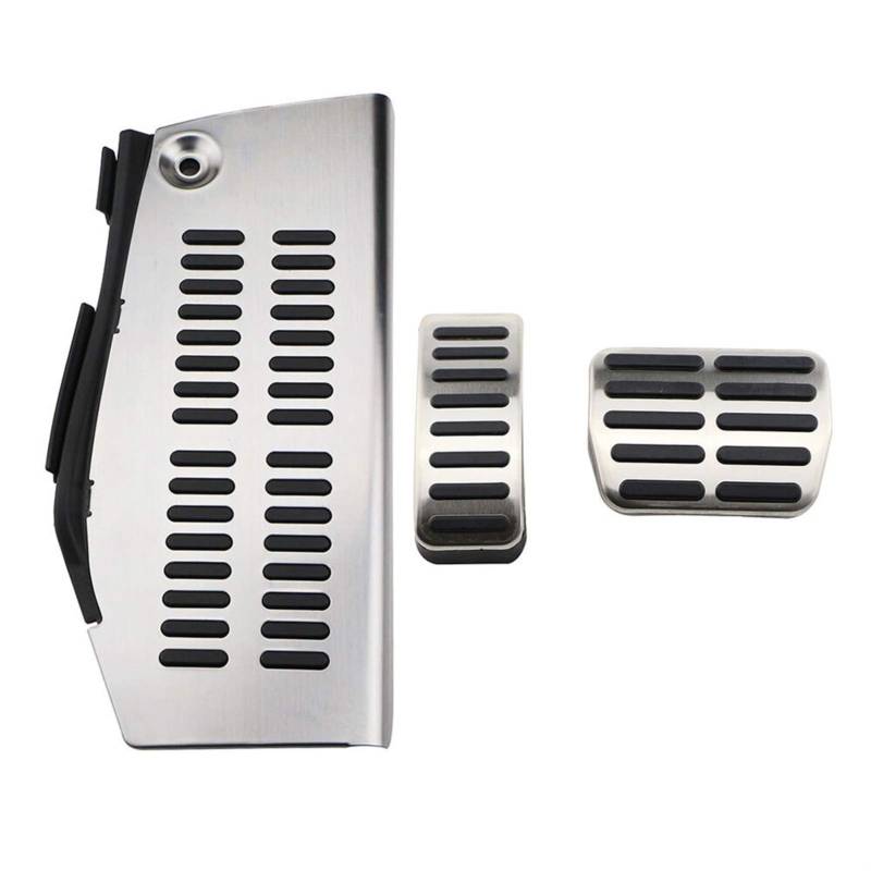 Pedalabdeckung,Auto Pedale,Pedalkappen Autopedale Passend für Beetle RSI GTI R32 Passend für A3 Sitz Leon 1M Toledo 1L LHD Bei MT Pedal Cover(AT With Rest A Style) von DOBRVVGT