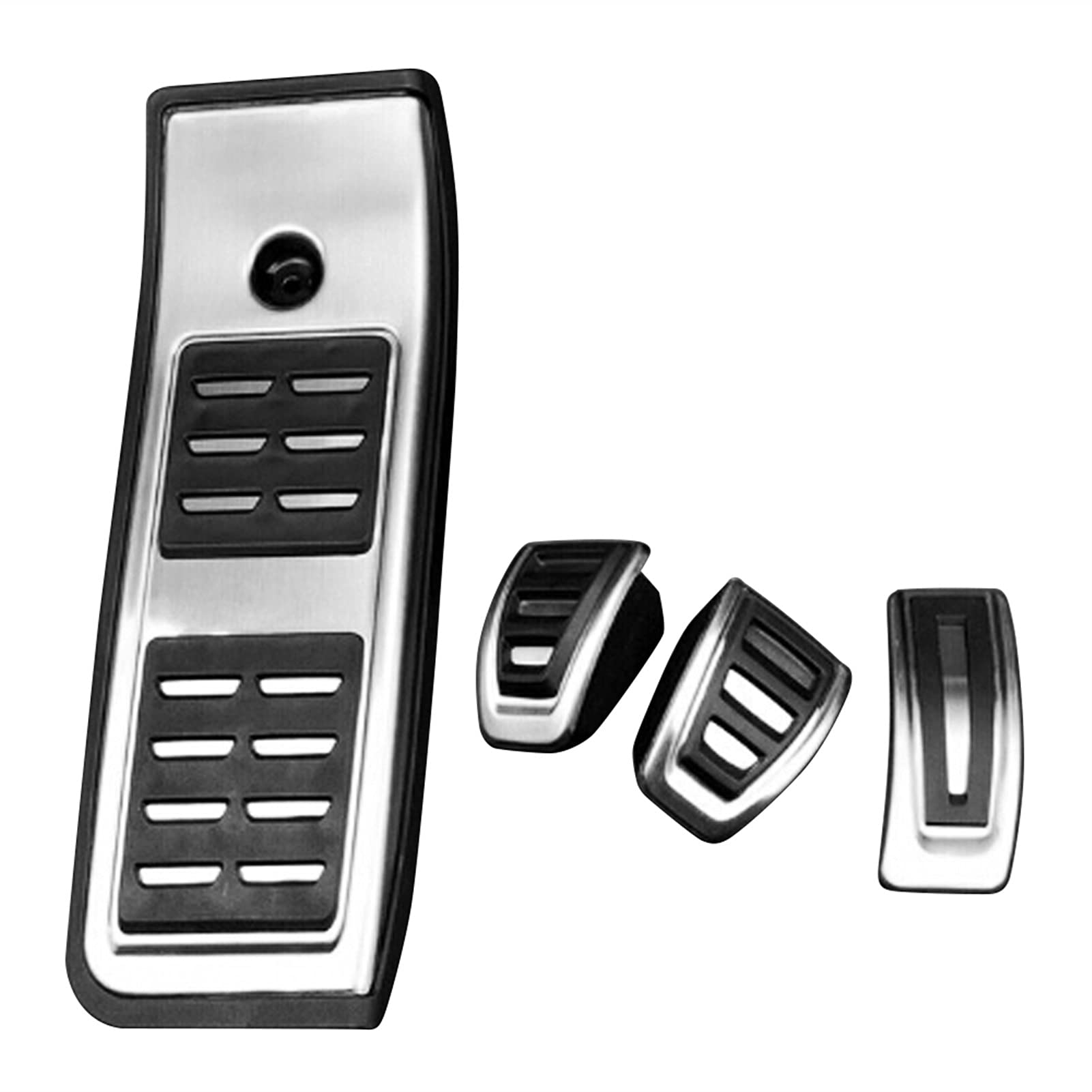 Pedalabdeckung,Auto Pedale,Pedalkappen Edelstahl-Sitz Passend für A4 B9 A5 F5 2016-2019 Sedan Avant Sport Automatik Brennstoffbremsfußstütze Pedalabdeckung(For MT 4pcs) von DOBRVVGT