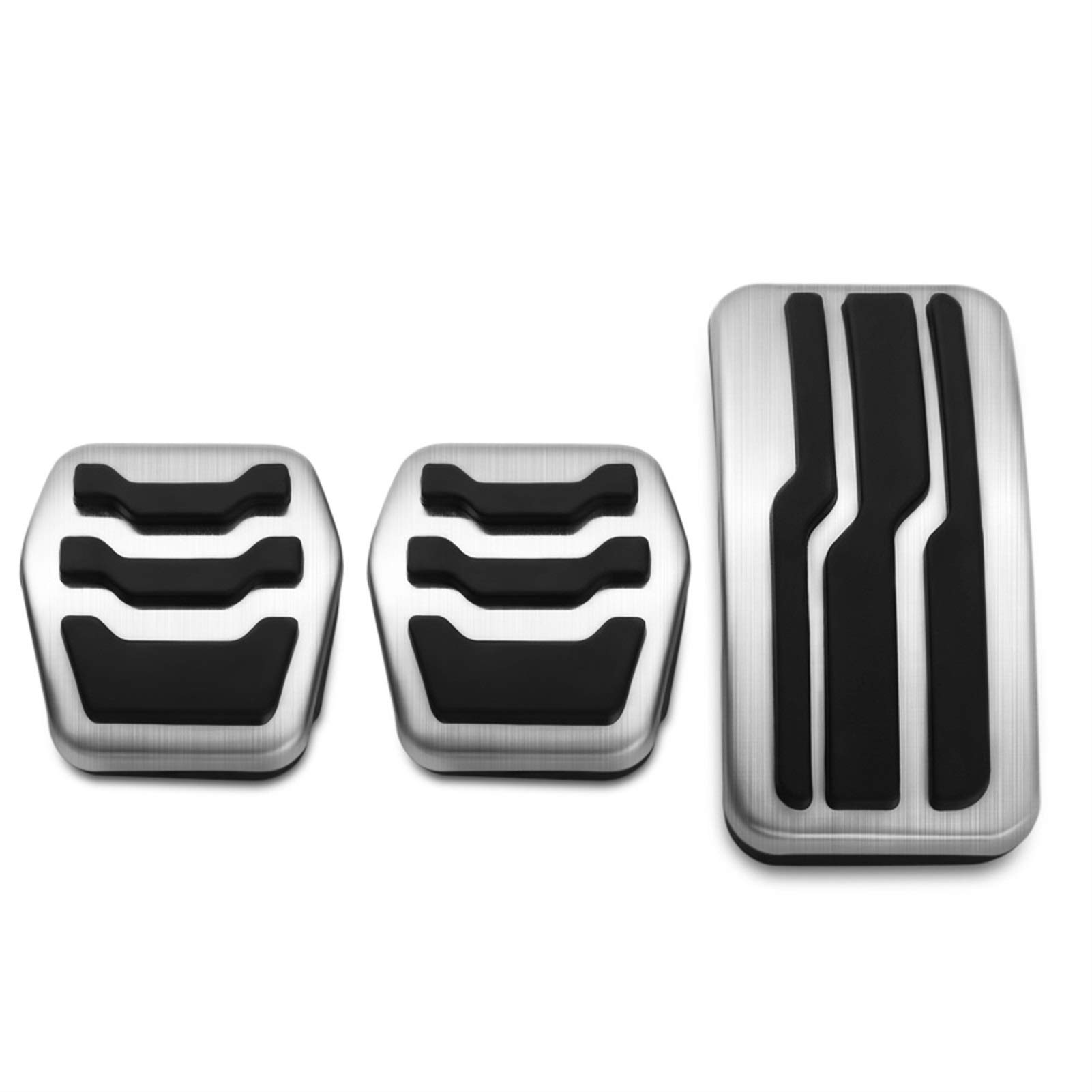 Pedalabdeckung,Auto Pedale,Pedalkappen Edelstahlauto Innenaufnahme Pedale Brenngasbremspedalabdeckung Passend für Ford C-Max Cmax Kuga 2011~2019 Zubehör(MT 3 PCS) von DOBRVVGT