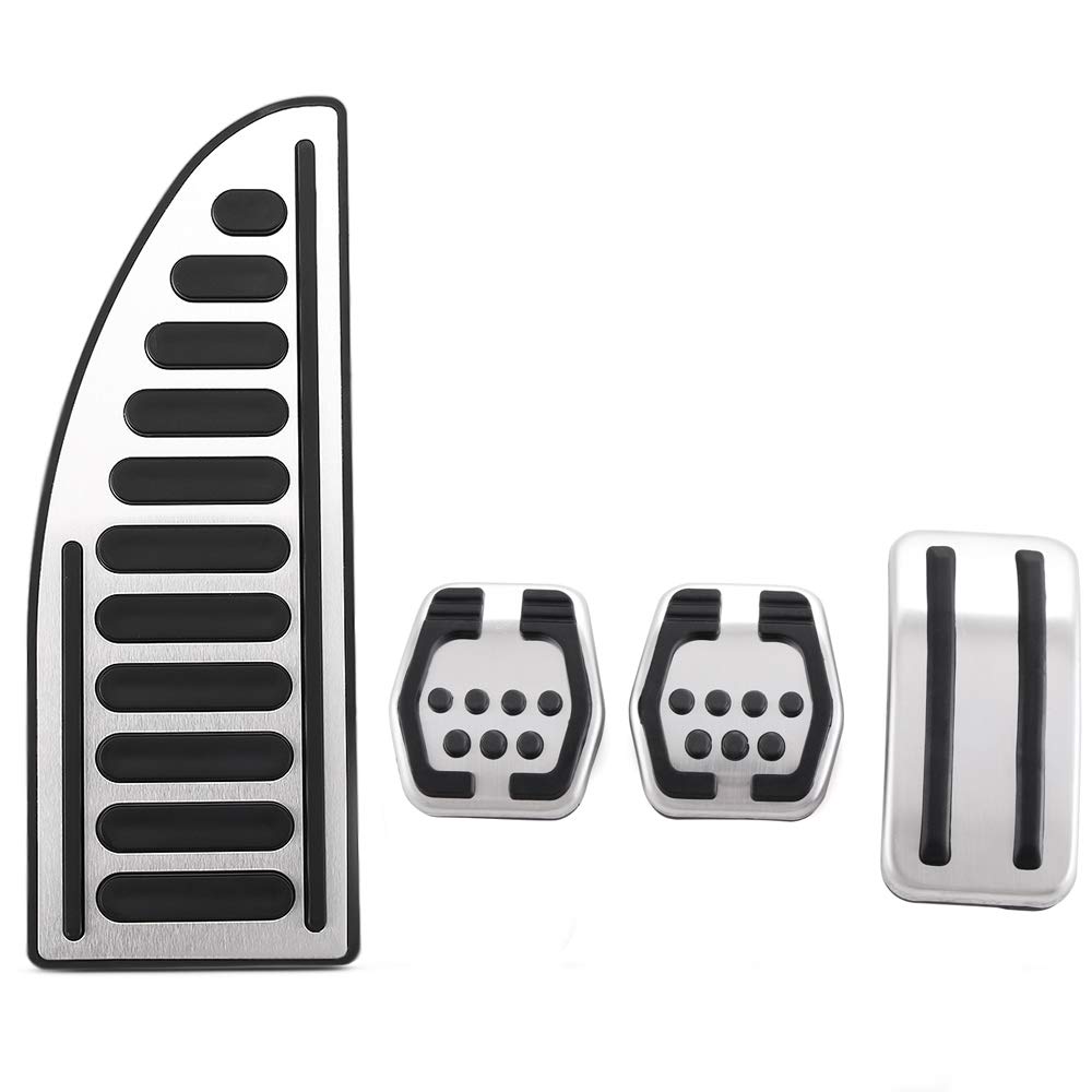 Pedalabdeckung,Auto Pedale,Pedalkappen Edelstahlauto-Innenstütze Pedale Brenngasbrems-Pedalabdeckung Fit für Ford C-Max Cmax S-MAX MK2 2011~2019 Zubehör(4PCS) von DOBRVVGT