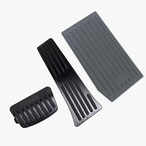 Pedalabdeckung,Auto Pedale,Pedalkappen Fit use for Tucson NX4 2021 2022 2023 2024 Fit use for N Line Hybrid Aluminum Car Accelerator Brake Pedal Footrest Pedal Plate Cover Pad(3pcs Black) von DOBRVVGT