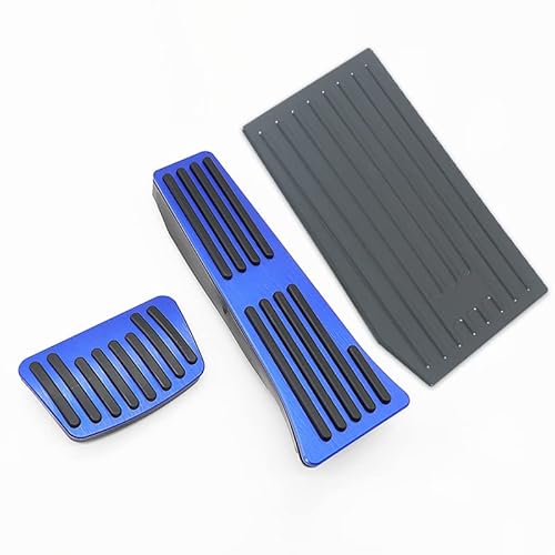 Pedalabdeckung,Auto Pedale,Pedalkappen Fit use for Tucson NX4 2021 2022 2023 2024 Fit use for N Line Hybrid Aluminum Car Accelerator Brake Pedal Footrest Pedal Plate Cover Pad(3pcs Black Blue) von DOBRVVGT