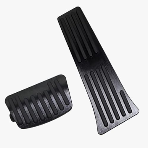 Pedalabdeckung,Auto Pedale,Pedalkappen Fit use for Tucson NX4 2021 2022 2023 2024 Fit use for N Line Hybrid Aluminum Car Accelerator Brake Pedal Footrest Pedal Plate Cover Pad(AT Black) von DOBRVVGT