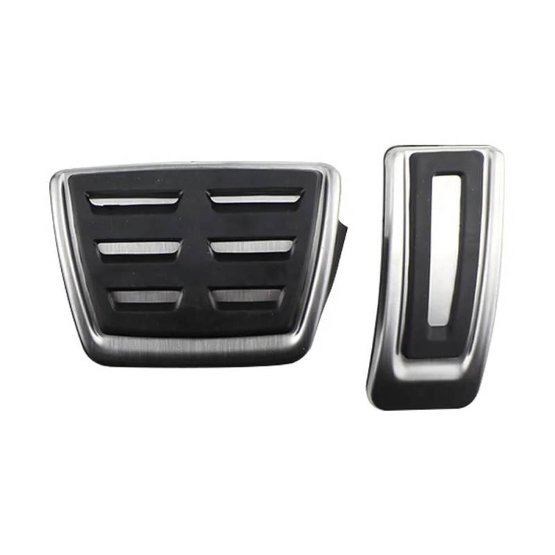 Pedalabdeckung,Auto Pedale,Pedalkappen LHD Pedals Fit use for Audi A3 8V 2013-2019 Q2 2016-2024 Fuel Brake Non-slip Footrest Pedal Cover Pads Stainless Steel AT MT Accessories(AT without Rest) von DOBRVVGT