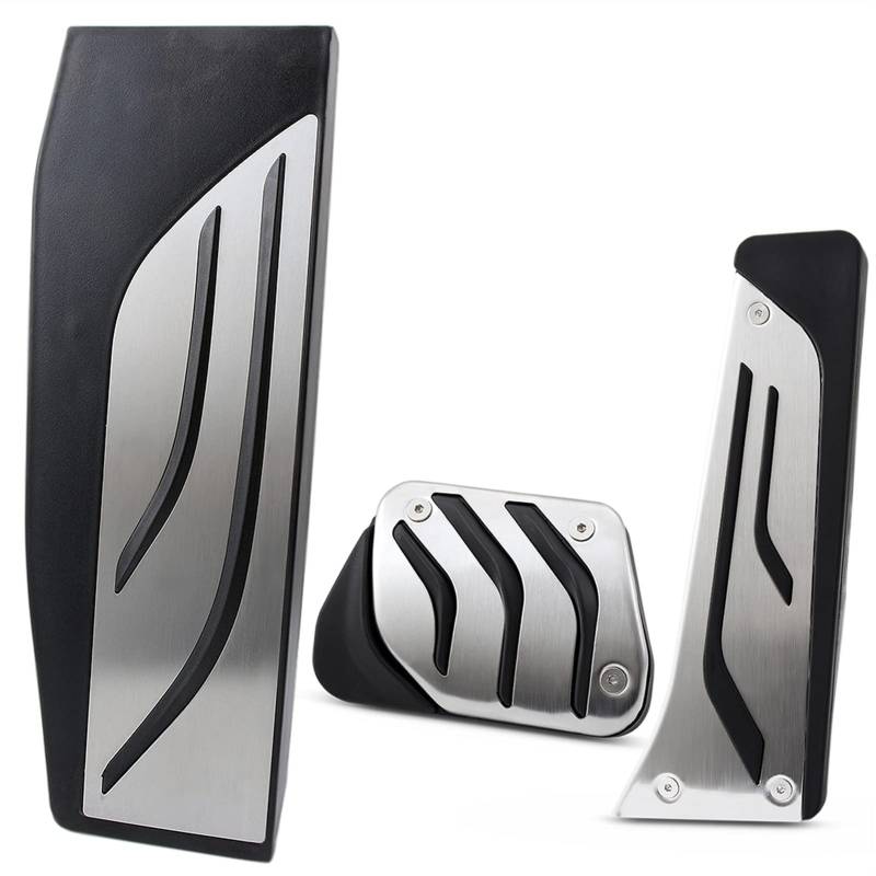 Pedalabdeckung,Auto Pedale,Pedalkappen Pedal Passend für BMW 1 2 3 4 Serie F20 F21 F22 F30 F31 F32 F36 Brenngasbremskupplung Fußstützepedalpolsterabdeckung ersetzen(3PCS AT) von DOBRVVGT