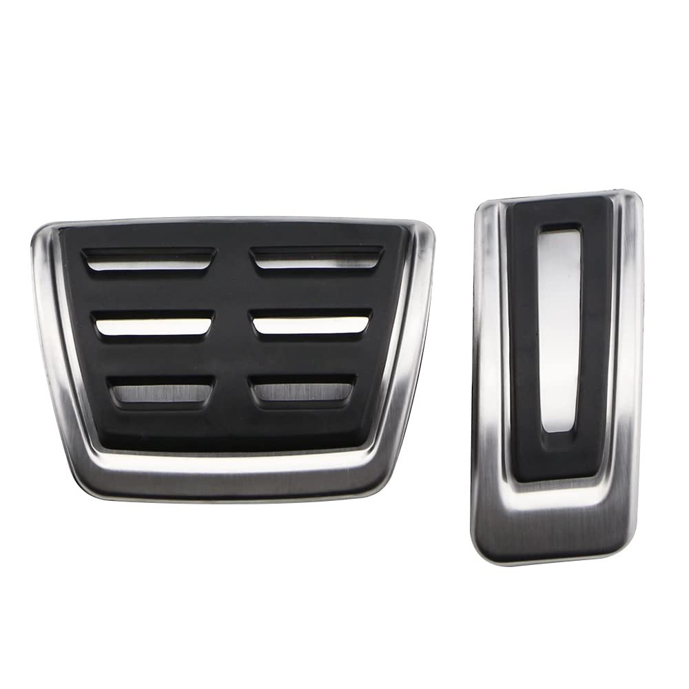 Pedalabdeckung,Auto Pedale,Pedalkappen Stainless Steel Car Foot Fuel Pedal Brake Clutch Pedals Cover Fit use for VW Golf 7 Fit use for GTI Fit use for MK7 Accessories(2Pcs AT) von DOBRVVGT