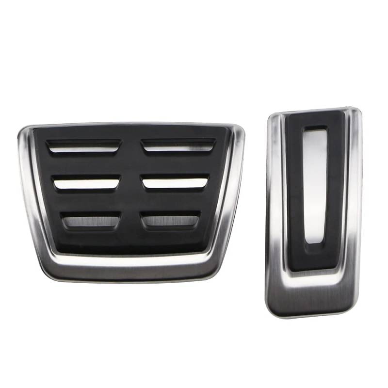 Pedalabdeckung,Auto Pedale,Pedalkappen Stainless Steel Car Foot Fuel Pedal Brake Clutch Pedals Cover Fit use for VW Golf 7 Fit use for GTI Fit use for MK7 Accessories(2Pcs AT) von DOBRVVGT
