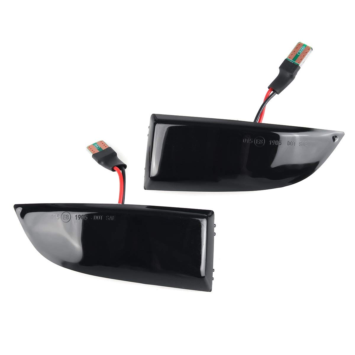 Spiegelblinker Dynamische,Dynamische Blinker Dynamische Blinker-Licht-Lichtspiegel-Blinker-Indikator-Licht Passend für Renault Megane MK3 Szenische Fluence Latitude Safrane von DOBRVVGT