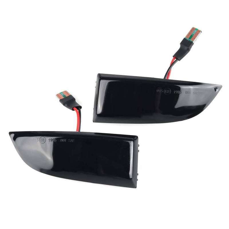 Spiegelblinker Dynamische,Dynamische Blinker Dynamische Blinker-Licht-Lichtspiegel-Blinker-Indikator-Licht Passend für Renault Megane MK3 Szenische Fluence Latitude Safrane von DOBRVVGT