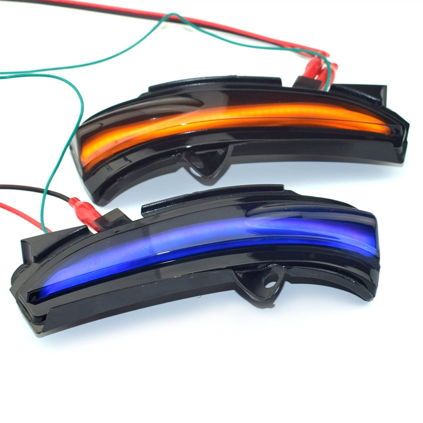 Spiegelblinker Dynamische,Dynamische Blinker Dynamische Blinker- Passend Für Ford Mondeo MK5 2014-2019 MK V 5 Signallicht-Licht-Lampe 2016 2016 2017 2018 MK V 5.(Blue-Yellow) von DOBRVVGT