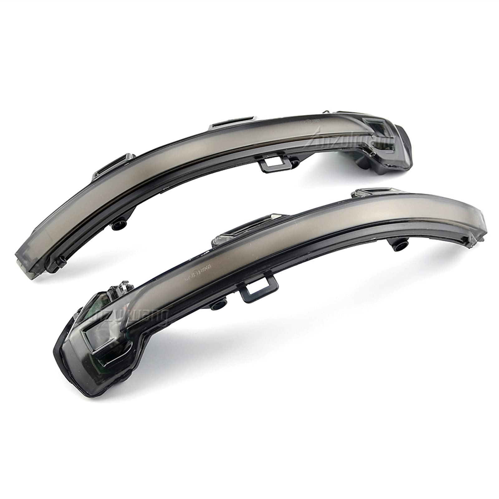 Spiegelblinker Dynamische,Dynamische Blinker Dynamische Umdrehungssignale Lichtseitig Rückansicht Spiegel Licht Passend Für Volkswagen Passat B8 2015-2020(Smoky Black) von DOBRVVGT