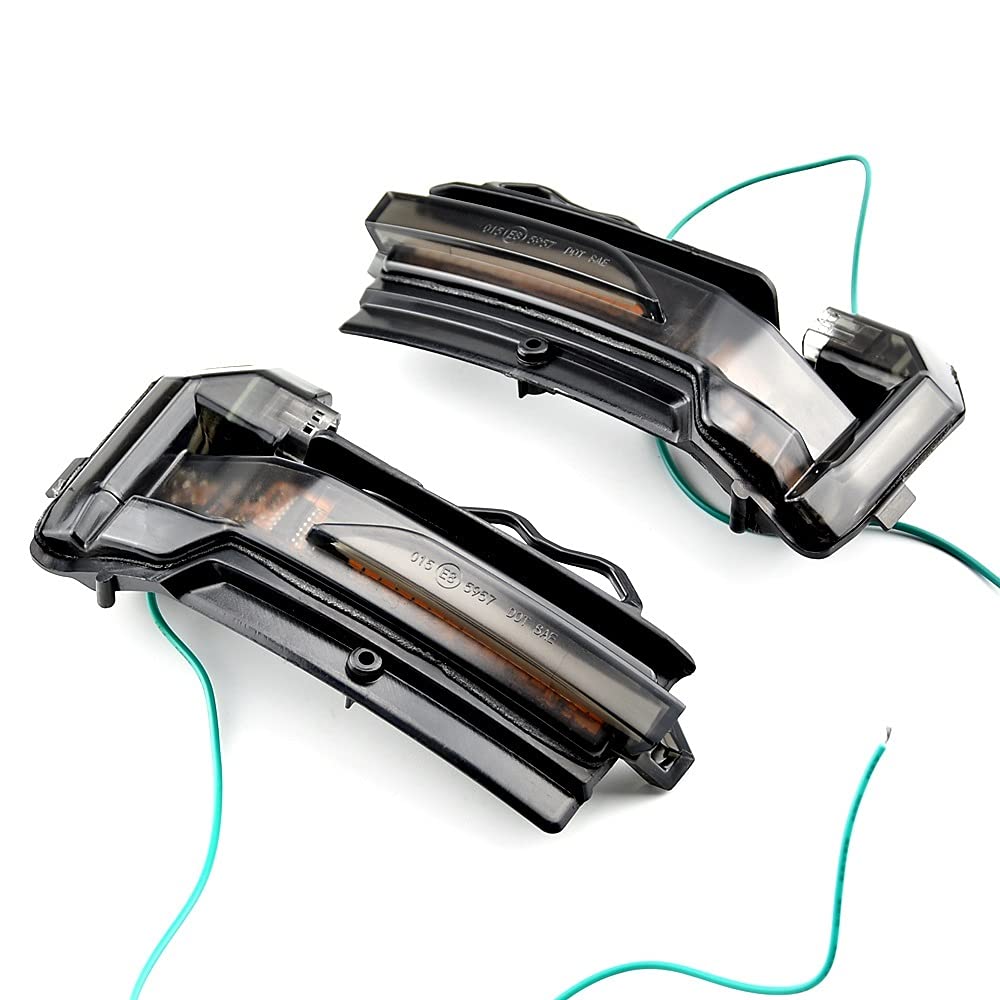 Spiegelblinker Dynamische,Dynamische Blinker Dynamisches Blinker-Licht-Lichtauto-Seite Rückansicht Spiegelanzeige Sequentielle Blinker-Lampe Fit Verwenden for Q2 2016-2019 Q3 (F3) 2019 von DOBRVVGT