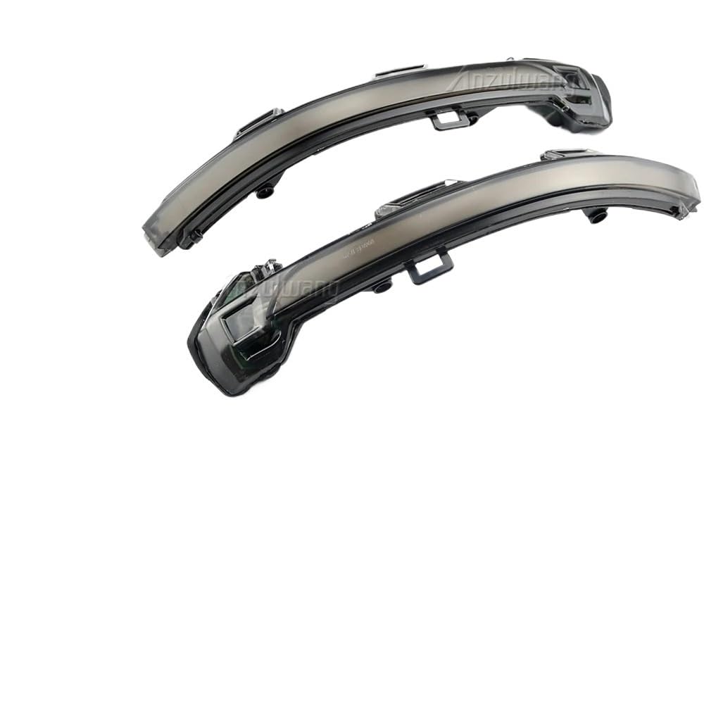 Spiegelblinker Dynamische,Dynamische Blinker Passend für VW Passat B8 Arteon 2015 2016 2017 2018 2019. Dynamische Blinkerleuchte, Seitenspiegelanzeige, sequentieller Blinker.(Smoky Black) von DOBRVVGT