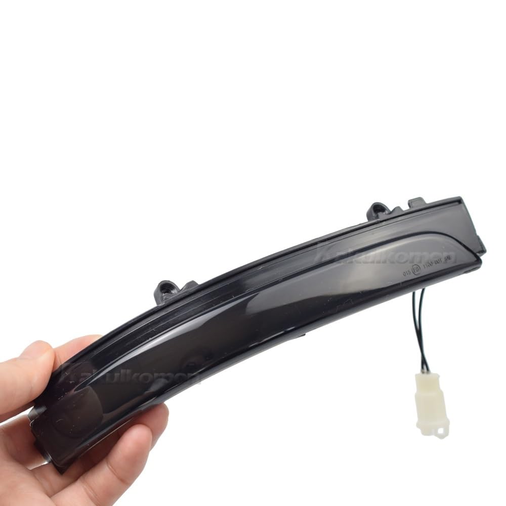 Spiegelblinker Dynamische,Dynamische Blinker Wasserblinker, dynamisch fließend, Seitenspiegel, Blinker, Passend für VW Jetta Mk6 SE 2011–2018, GOL Geracao 6/7/8(Dynamic Smoked Black) von DOBRVVGT