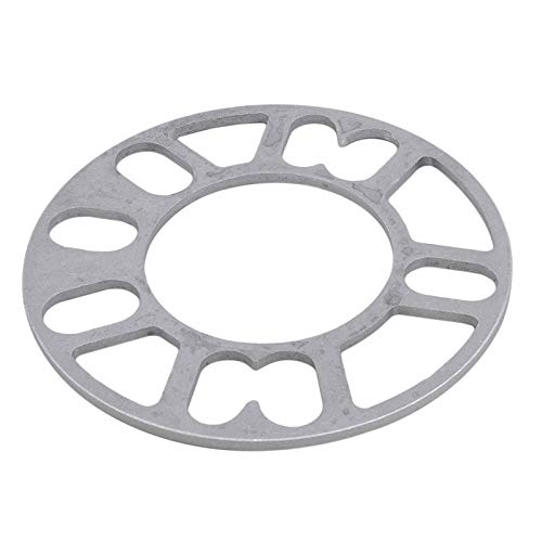 Wheel Spacers,Spurplatten 2 stücke Universal Auto Radreifen Spacer Adapter SHIMS Teller Passend Passend Passend Passend Passend für 4x100 4x114.3 5x100 5x108 5x114.3 5x120(Silver 6mm) von DOBRVVGT