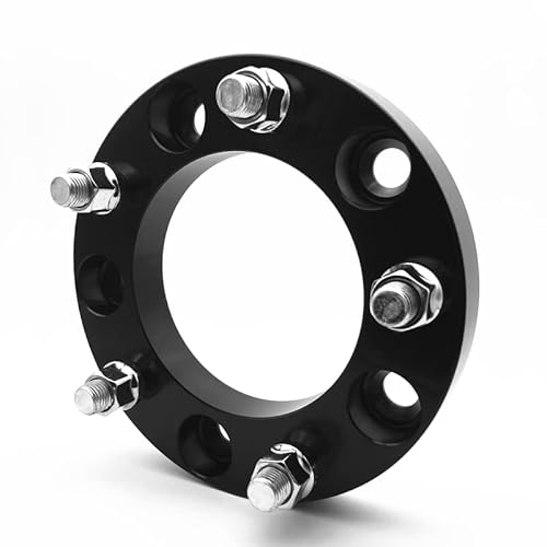 Wheel Spacers,Spurplatten Geschmiedete Aluminiumradabstandshalter 5x139.7 CB 108mm Flanschadapter geeignet for Suzuki Jimny Sorento Auto Accessoris(Black spacers 35mm) von DOBRVVGT