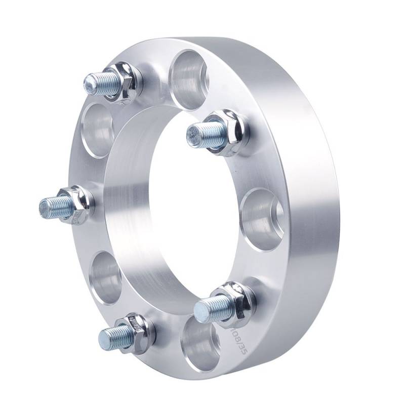 Wheel Spacers,Spurplatten Geschmiedete Aluminiumradabstandshalter 5x139.7 CB 108mm Flanschadapter geeignet for Suzuki Jimny Sorento Auto Accessoris(Silver spacers 40mm) von DOBRVVGT