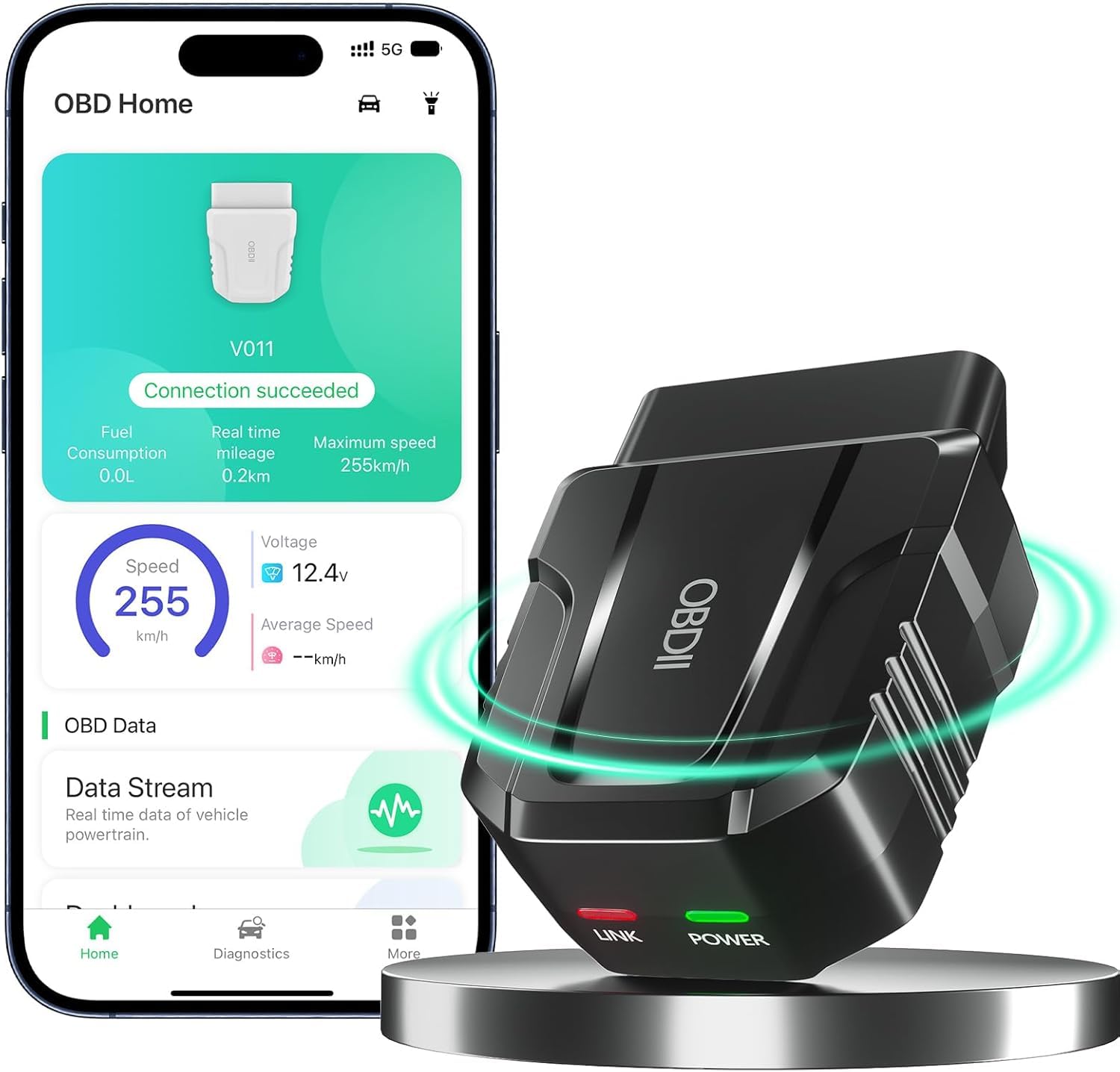 OBD2 diagnosege Bluetooth 5.4, kompatibel mit iOS und Android, für Leistungstests, Fahrzeuginspektion, Motorcodes lesen für Autos, Fehlercodes löschen, Echtzeitdaten zurücksetzen, eigene APP entwickel OBD2 diagnosege Bluetooth 5.4, kompatibel mit iOS und Android, für Leistungstests, Fahrzeuginspektion, Motorcodes lesen für Autos, Fehlercodes löschen, Echtzeitdaten zurücksetzen, eigene APP entwickel von DOC&ET²