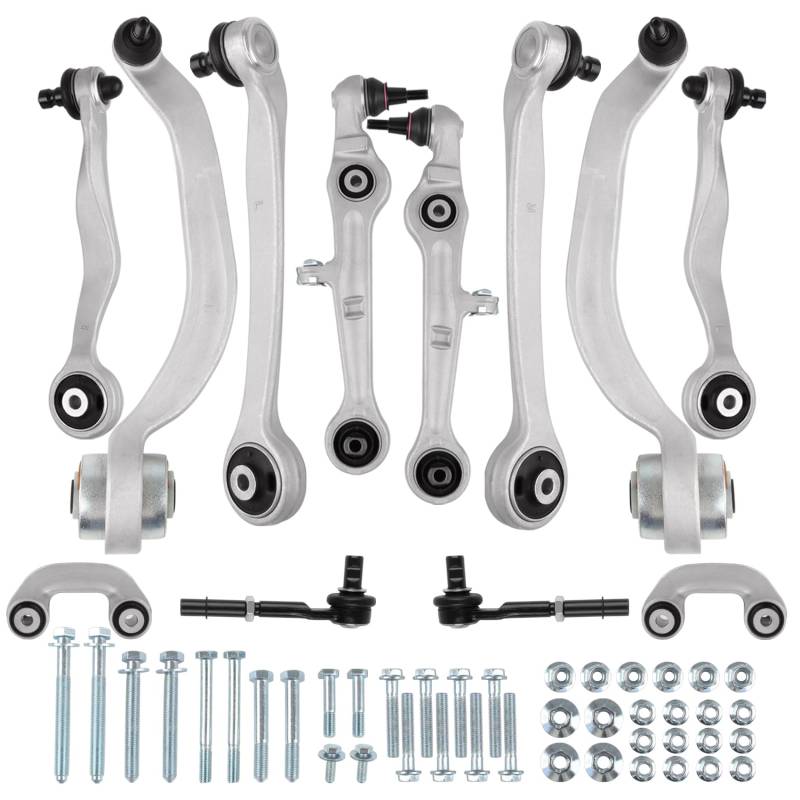 DOCAS 12 Stück Reparatursatz, Querlenker,Querlenkersatz kompatibel mit Audi A4 B6 B7 A4 Avant B6 B7 A4 Cabriolet B7 EXEO 3R2 3R5 8E0498998, 8E0498998S1 von DOCAS