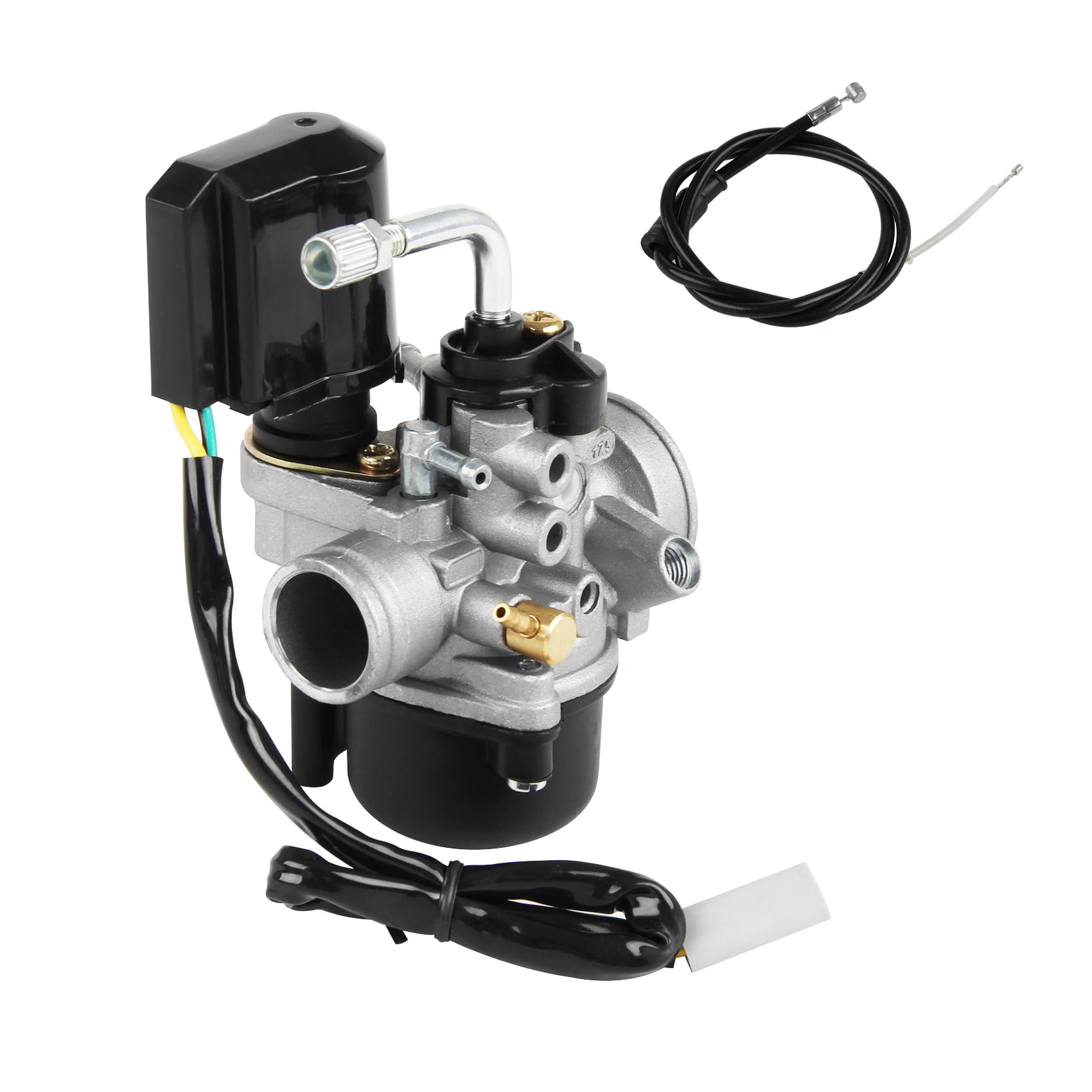 DOCAS 17.5mm Vergaser, Ersatzvergaser mit 17.5mm Durchlass mit E-Choke für Scooters de 50cc Piaggio Gilera(Stil 1) DOCAS 17.5mm Vergaser, Ersatzvergaser mit 17.5mm Durchlass mit E-Choke für Scooters de 50cc Piaggio Gilera(Stil 1) von DOCAS